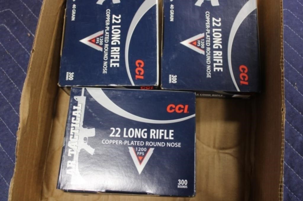 900 Rds .22 LR CCI Tactical Ammo