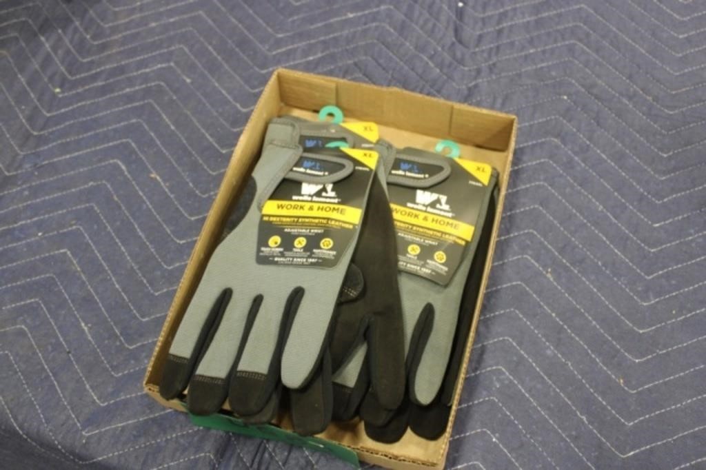 3 Pair XL Work Gloves