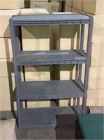 Shelving unit with four shelves adjustable