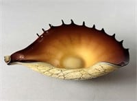 Jozefina Glass Works Art Glass Shell Dish