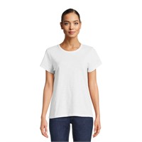 MED Time and Tru Women's Slub Texture Tee a106