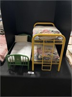 18” Doll Bunk Bed, Day Bed.