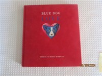 Book First Edition 2001 Blue Dog Love Red Felt