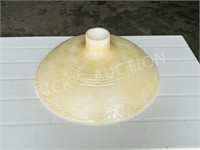 antique cream glass lamp shade - 15"