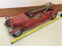 Vintage Tin Toy Fire Truck