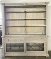 7.5 FT Lighted Sideboard w/ Display Hutch