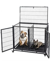 43 Inch Heavy Duty Dog Crate Cage Pet Kennel w