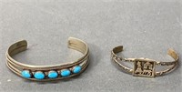 Women’s Sterling Silver & Turquoise Bracelets