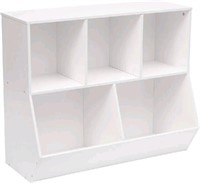 HOOBRO Kids Bookshelf, White WT32CW01, 30D x 89.9W