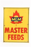 1964 MLM MASTER FEEDS SST EMBOSSED  SIGN