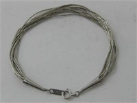 925 Sterling Marked Heishi Bracelet