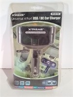 Universal 4 Port USB/DC Car Charger