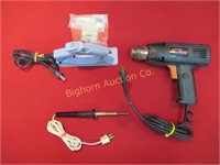 B&D Heat Gun, Weller SP23 Soldering Iron, Glue Gun