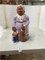 Lady and Boy Milk Churn- Rick Wisecarver signed