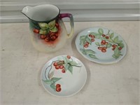 3 pcs plate, pitcher made in Bavaria