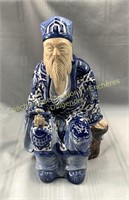 Oriental figurine orientale, 8" x 12" H