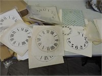 Various Paper Clock Faces