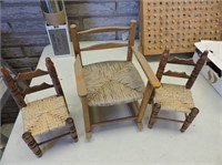 3 Miniature Chairs