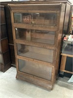 Oak barristers bookcase