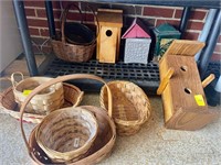 Baskets and birdhouses some handmade birdhouses