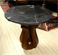 Art Deco Marble Top Occasional Table.