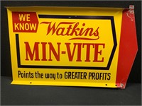 Watkins Min-Vite Metal Double Sided Sign