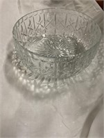 Vintage crystal glass bowl