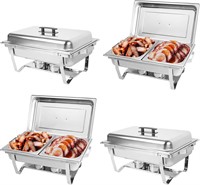 8QT - 4 Pack Chafing Dish Buffet Set