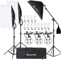 Mountdog 2400W Softbox Photography Lighting Kit (C
