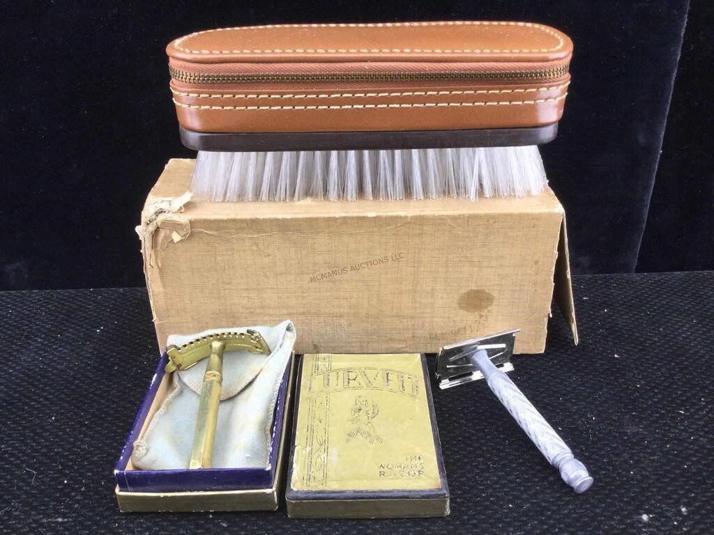 Complete Vintage Deluxe Mens Travel Kit w/