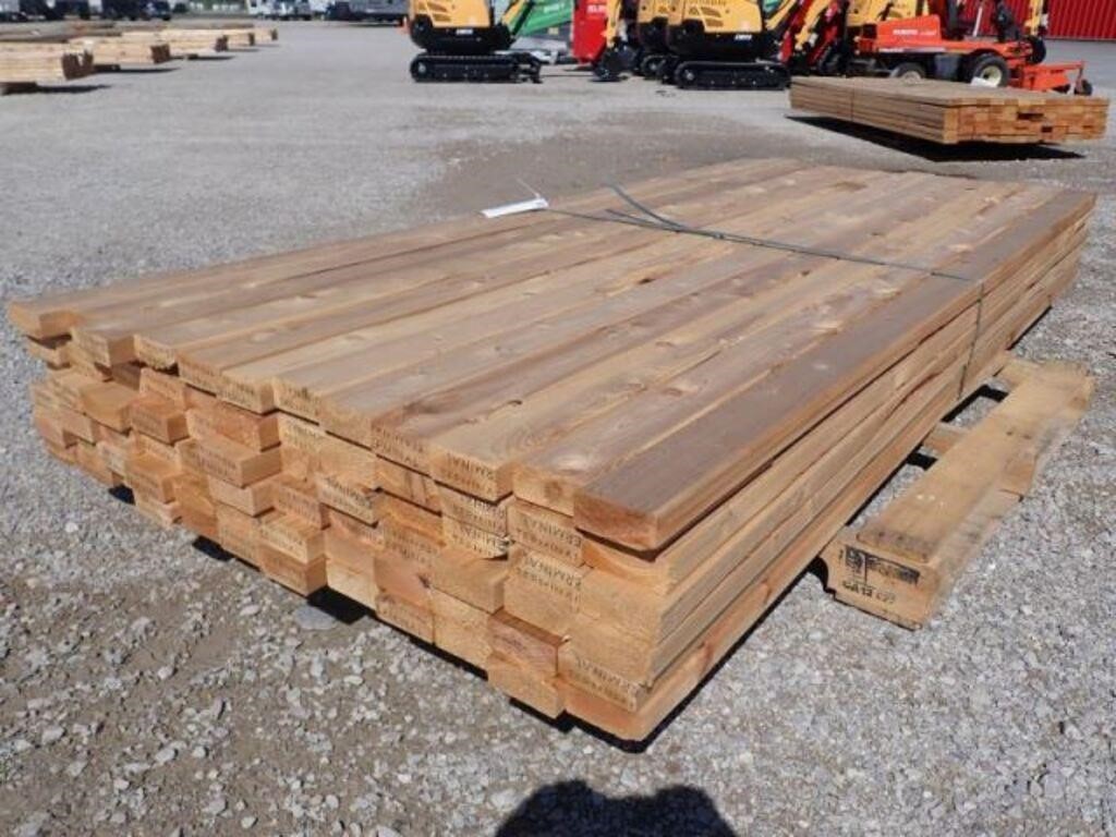 Qty Of 2 In. x 4 In. x 8 Ft. Low Grade Western Red