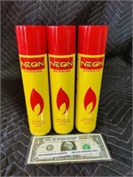 $19+ lot of 3 cans Butane Refill adapters included