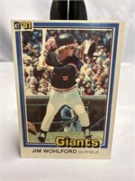 1981 DONRUSS JIM WOHLFORD 316