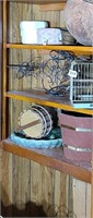 Wood Outdoor Items/Birdbath/Wrought Iron Planter