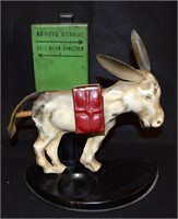 1930's Mechanical Tin Cigarette Dispenser -  Mule