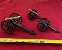 Vintage Cast and Brass Cannons