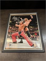 Triple H Autographed Photo Framed