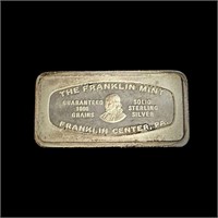 1000 Grains Solid Sterling Silver Bar