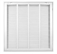 Return Filter Grille with 1/2-Inch Fin Louvered