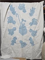 Vintage Kids Blanket Candlewick Chenille on Cotton