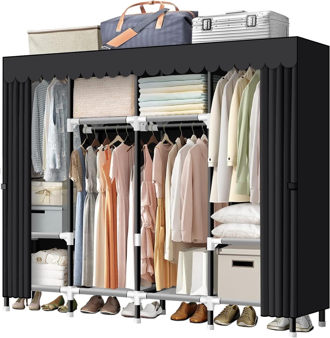 LOKEME Portable Closet  67 Wardrobe Closet