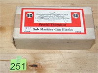 Thompson Sub Machine Gun Blanks 50ct