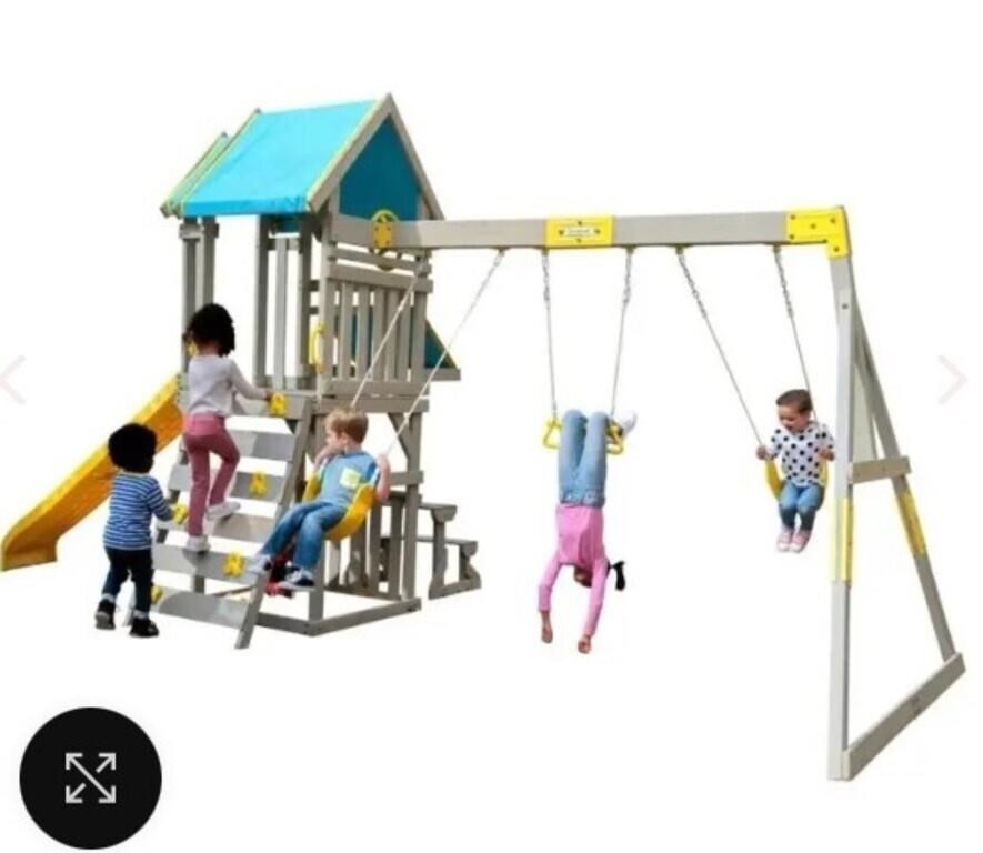 Kidkraft Seacove Playset/Swing Set Includes 2 Swin