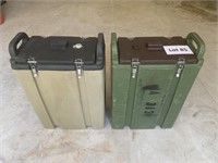 2 Cambro 5 gal. Insulated soup/drink carriers