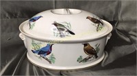 Lovely Le Faune French porcelain casserole with