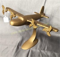 Metal airplane 11.5x8in