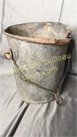 Old metal bucket
