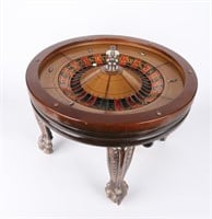 Furniture Vintage Wooden Gambling Roulette Table