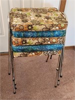 5 Vintage Stackable Stools