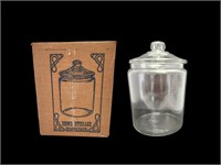Vintage 2 Gallon Hockings Glass Storage Container